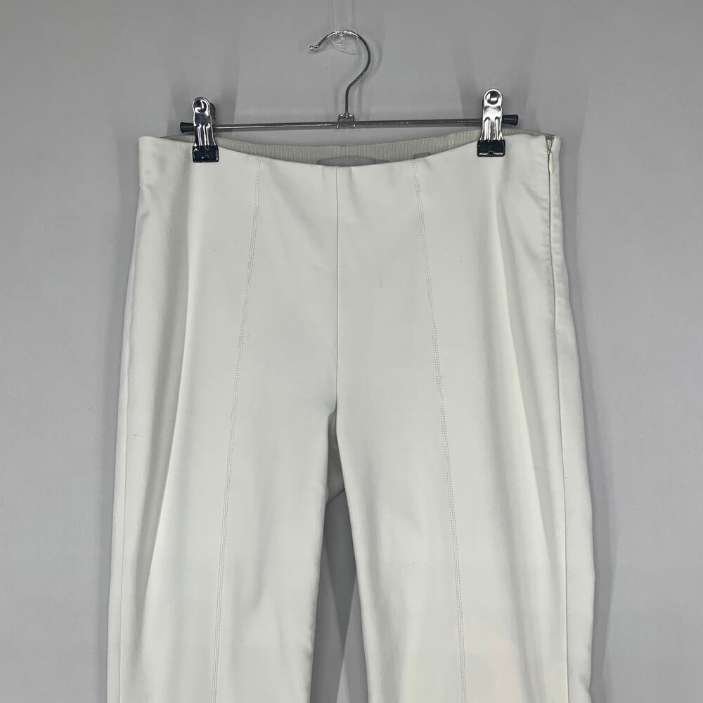 Vince Women Front Seam Ponte Leggings S Cream Gesso Crop Skinny 27* - Picture 4 of 15